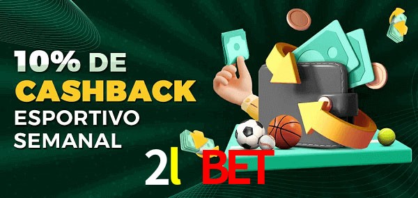10% de bônus de cashback na 2l bet